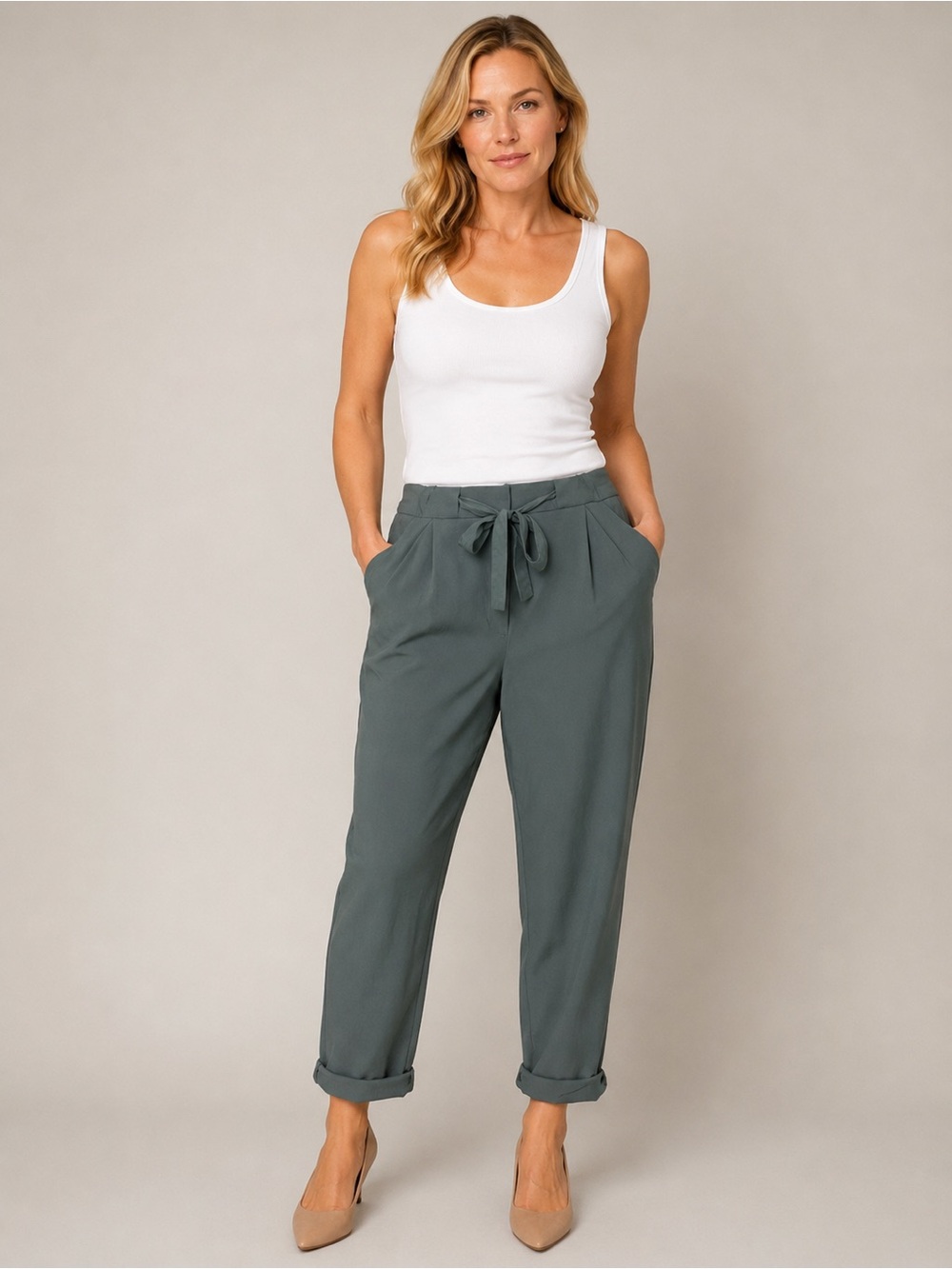 Wilfred Allant Pants Sage Green Size 10 Aritzia #53457